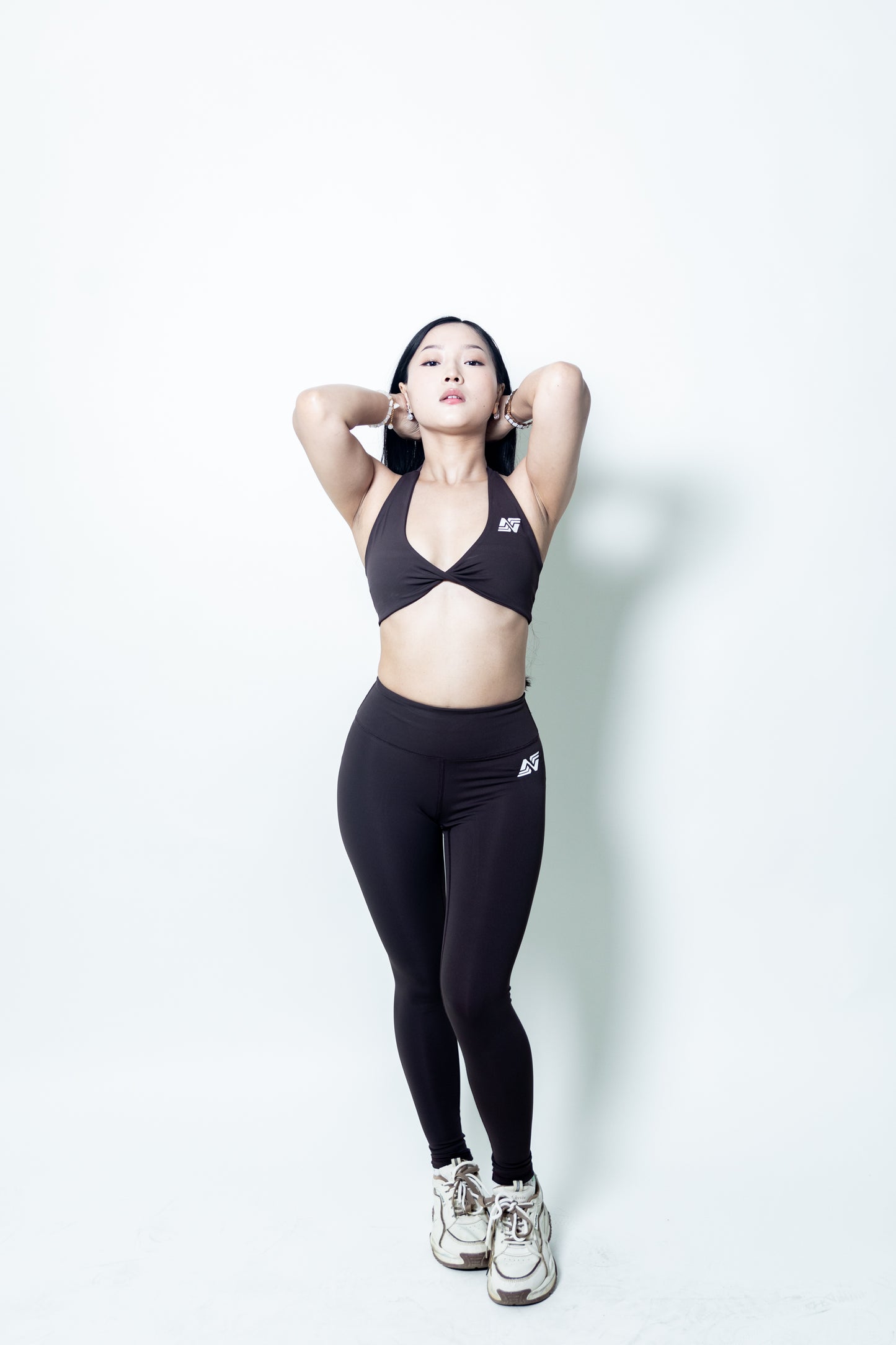 Twisted Sports Bra - Brown