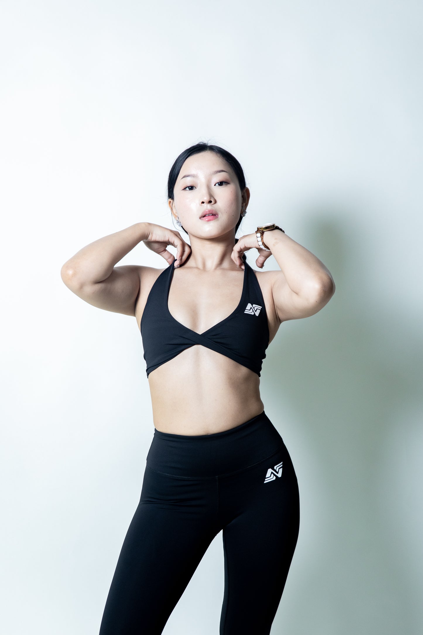 Twisted Sports Bra - Black