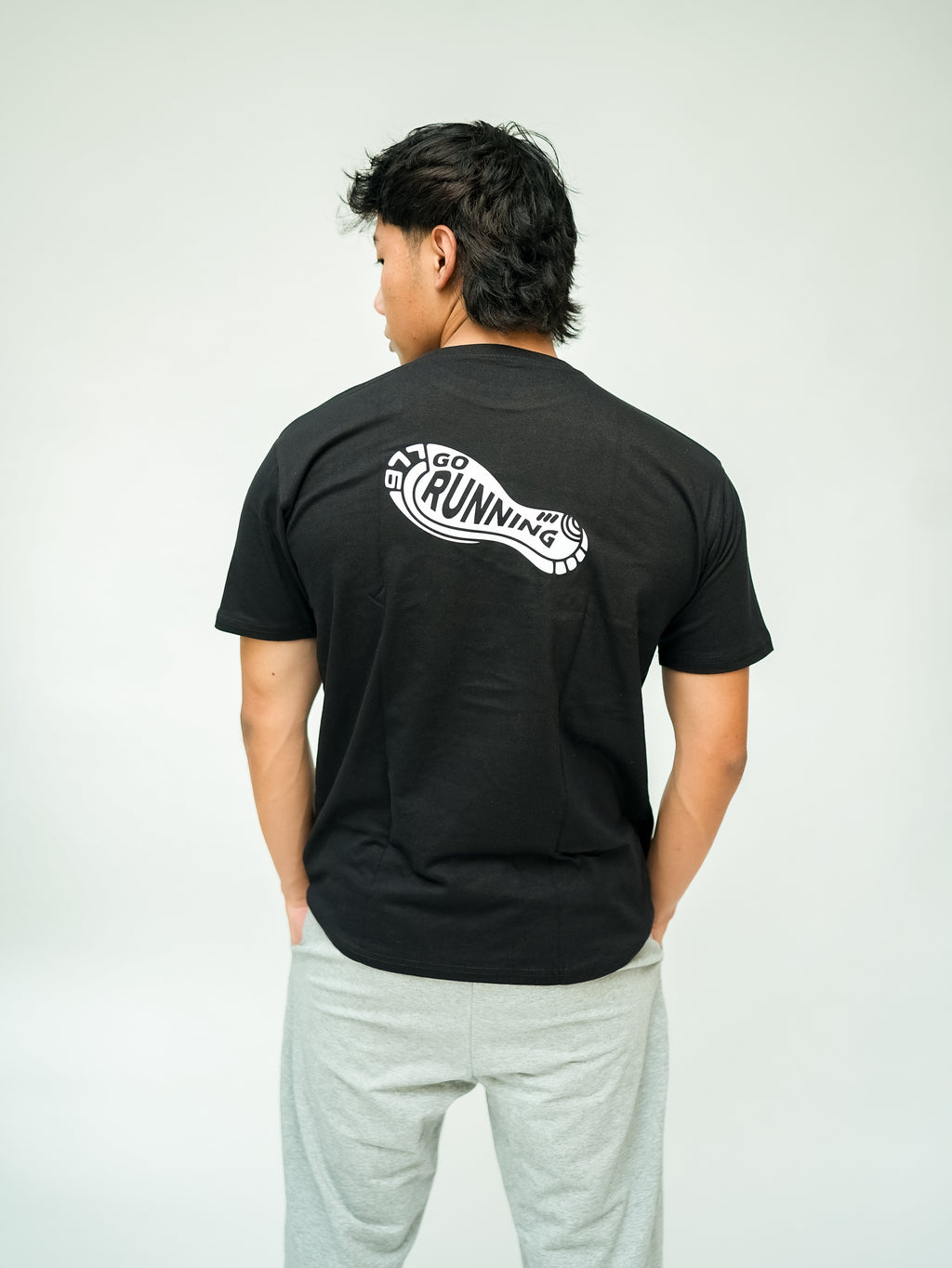 Cotton T-Shirt: RUN SHOES