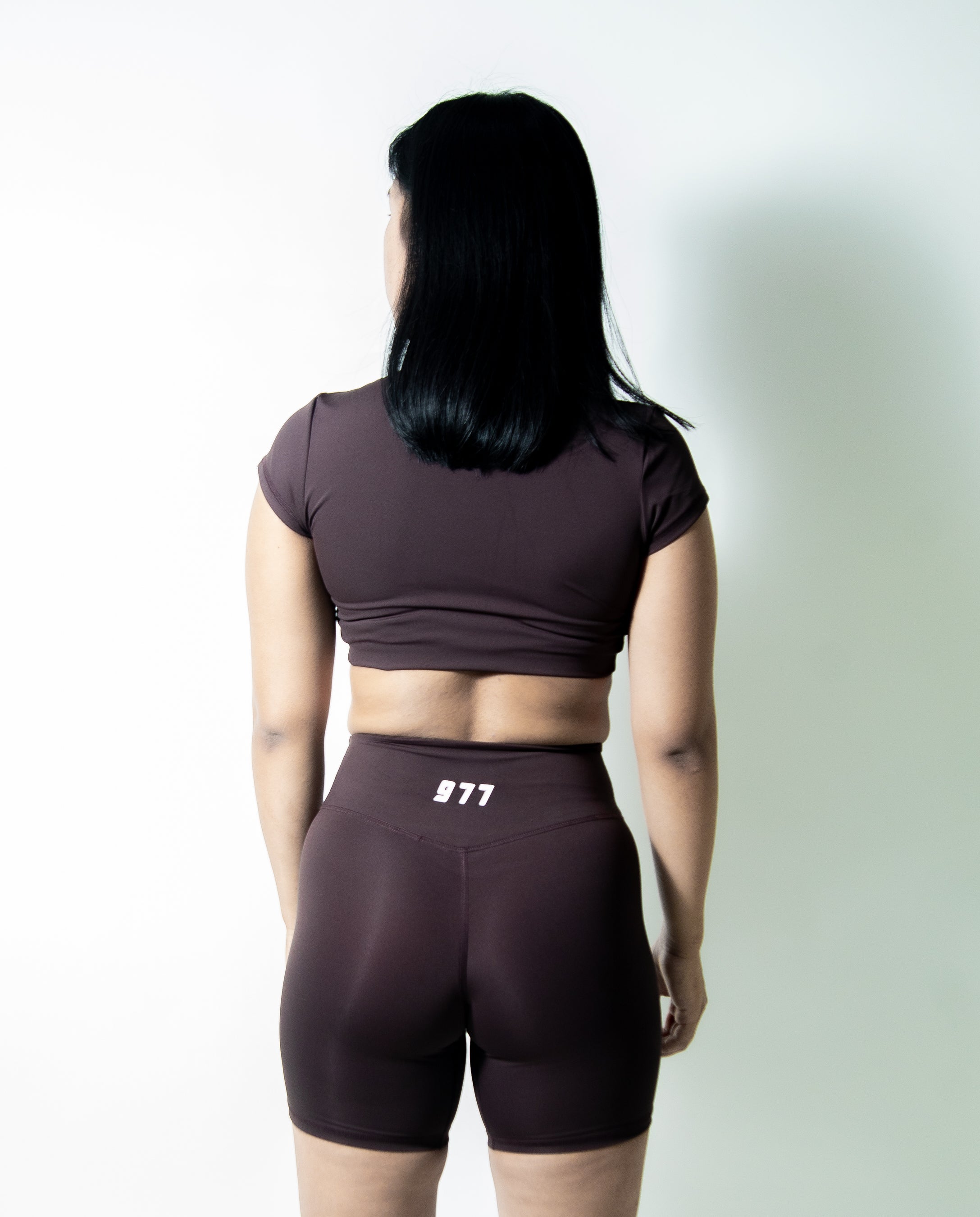 Biker Shorts- Brown