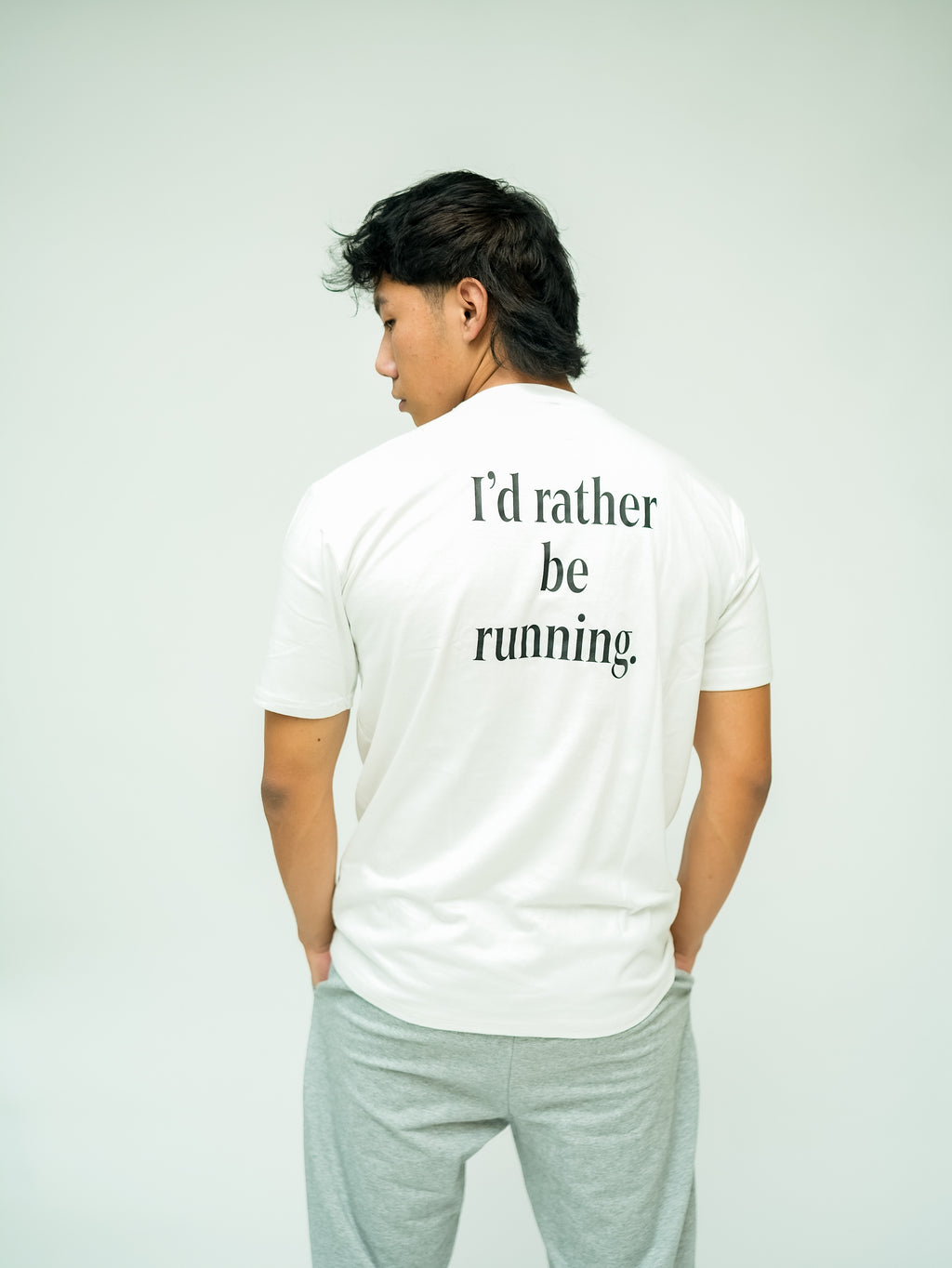 Cotton T-Shirt: Rather Be Running