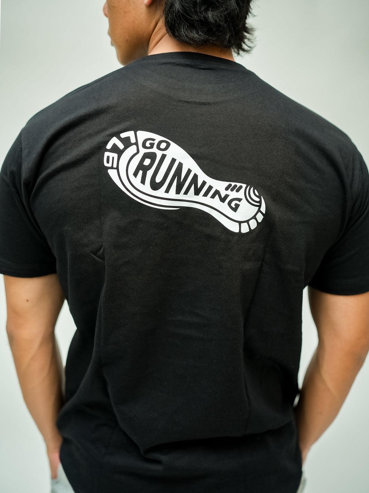 Cotton T-Shirt: RUN SHOES