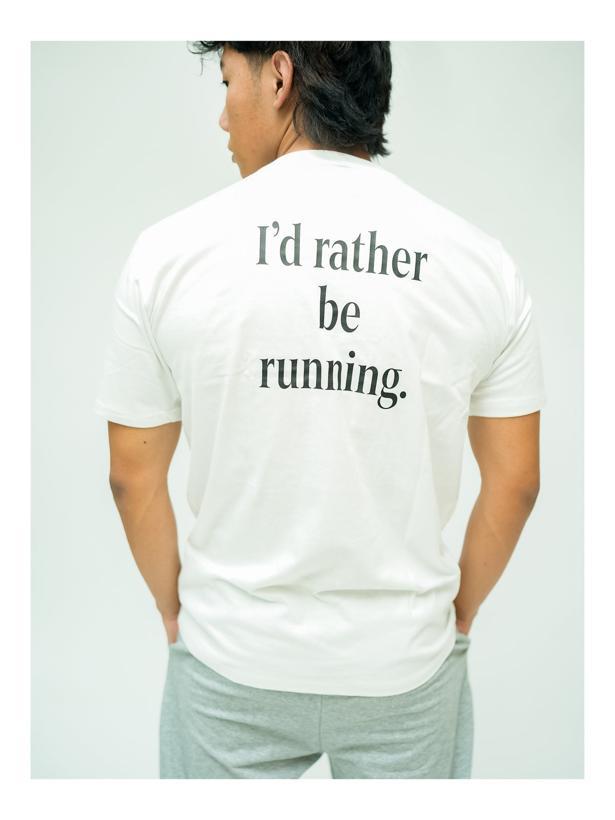 Cotton T-Shirt: Rather Be Running