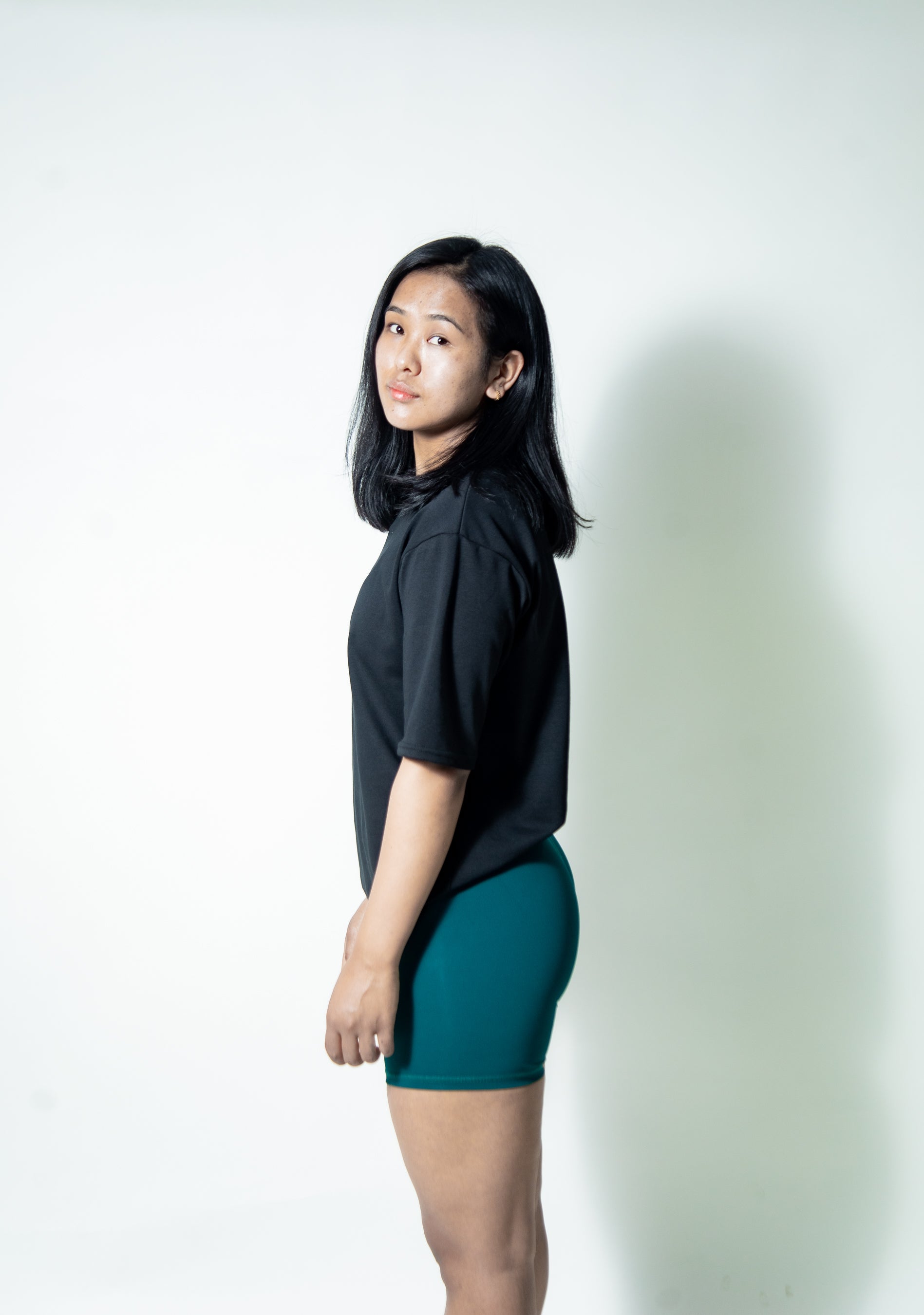 Biker Shorts- Green