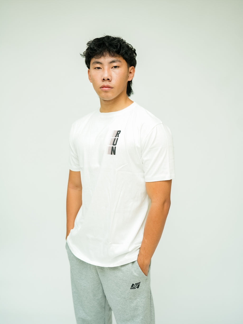 Cotton T-Shirt: RUN SHADOWS