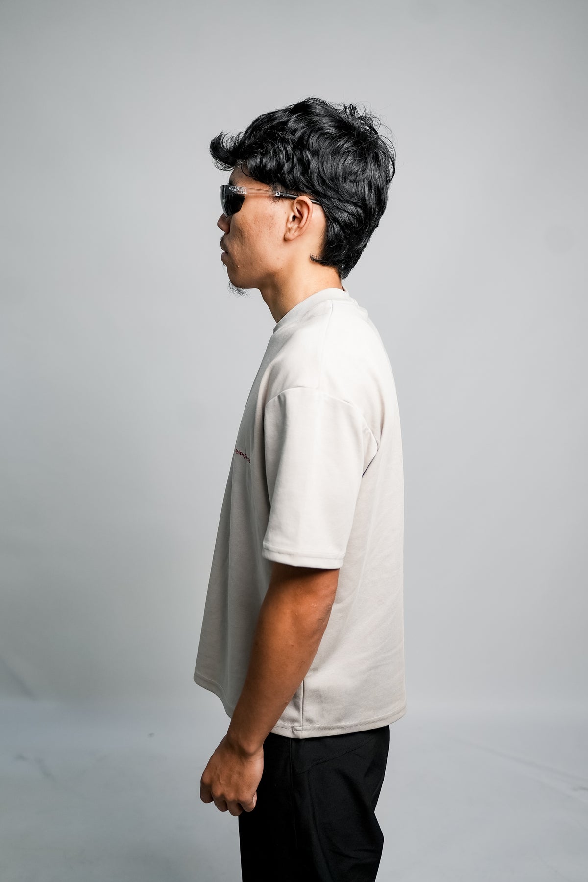 BOX FIT: SIGNATURE TSHIRT Color Beige