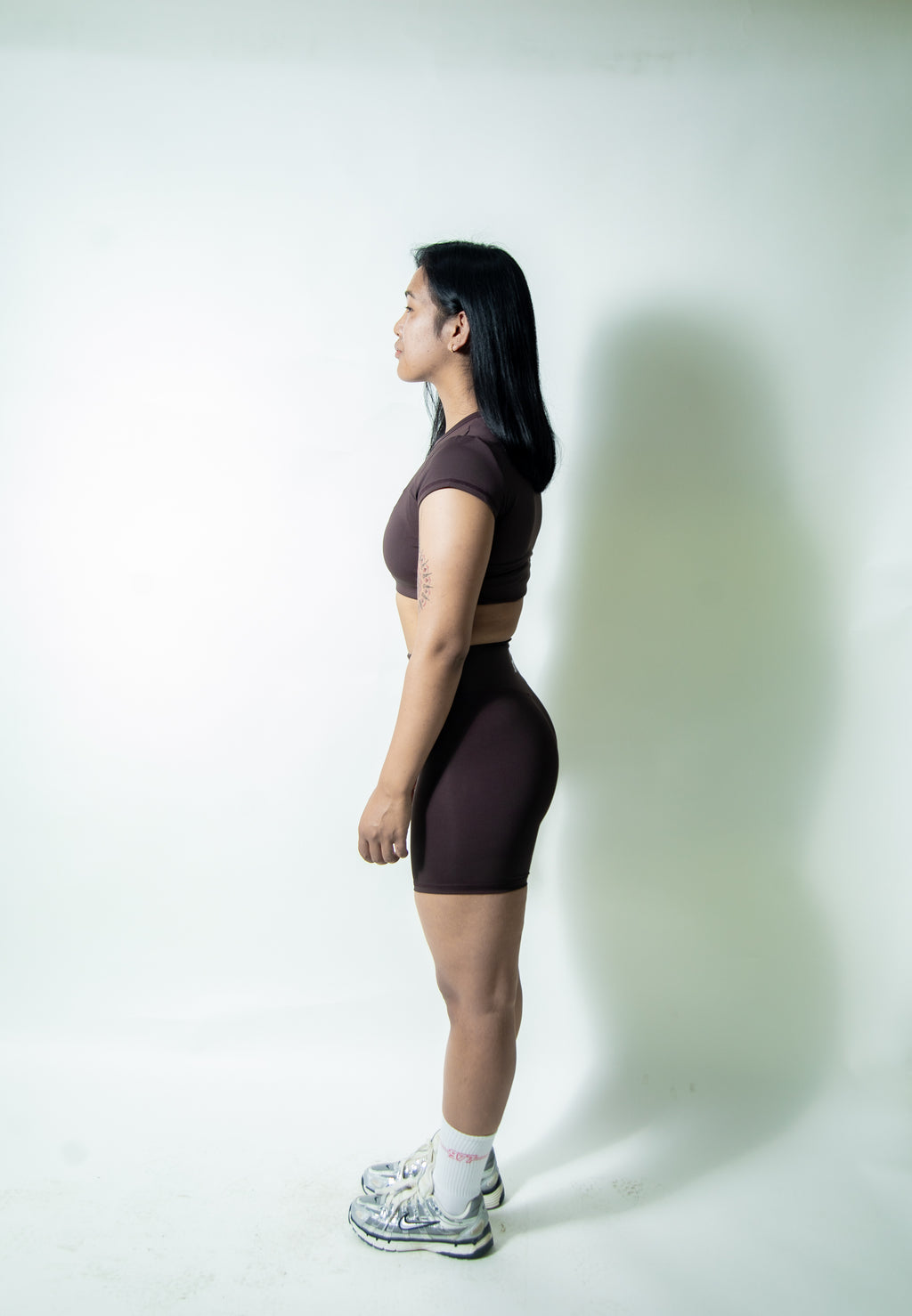 Biker Shorts- Brown