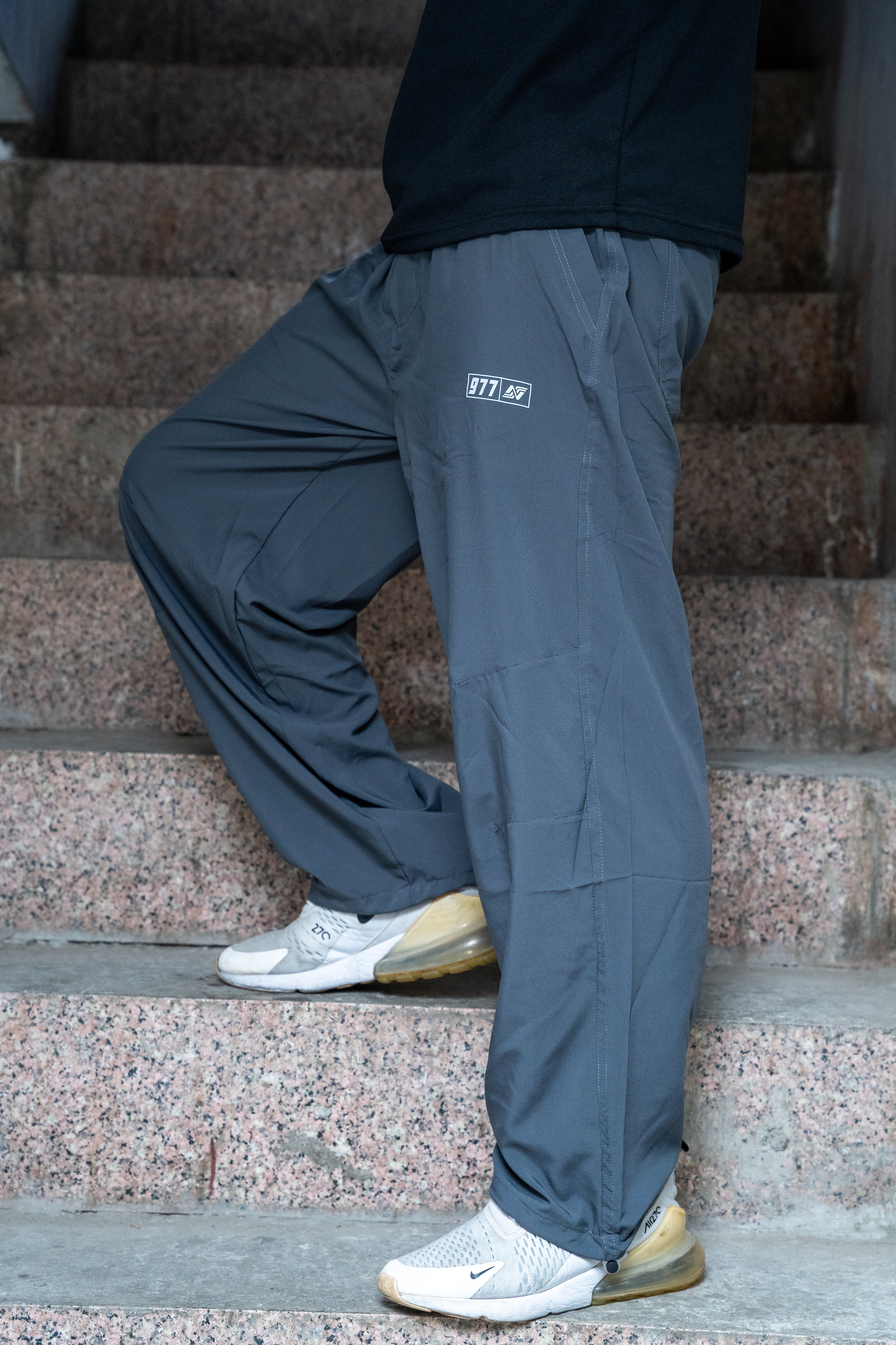 Baggy Sporty Track: Ash Grey