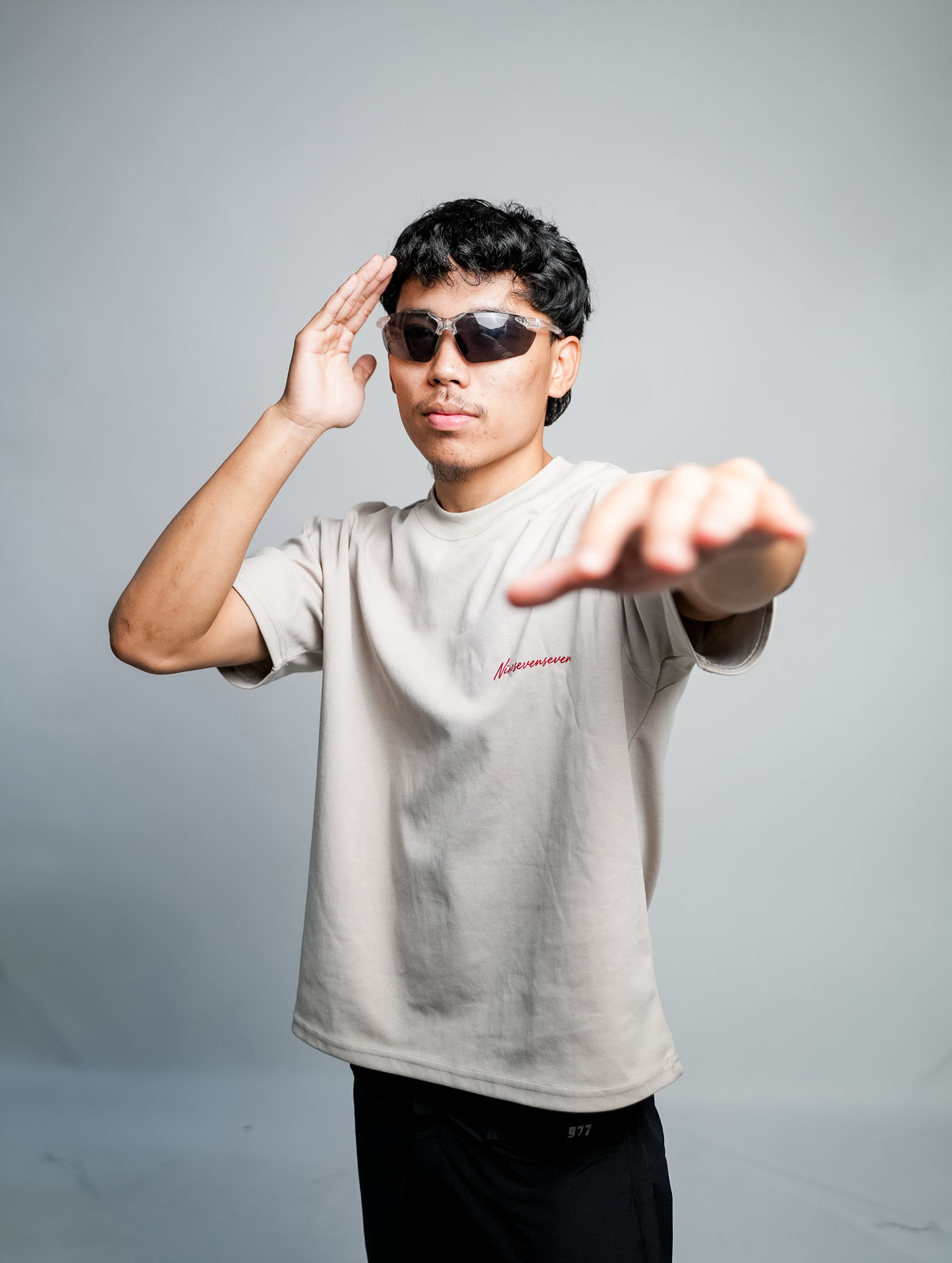 BOX FIT: SIGNATURE TSHIRT Color Beige