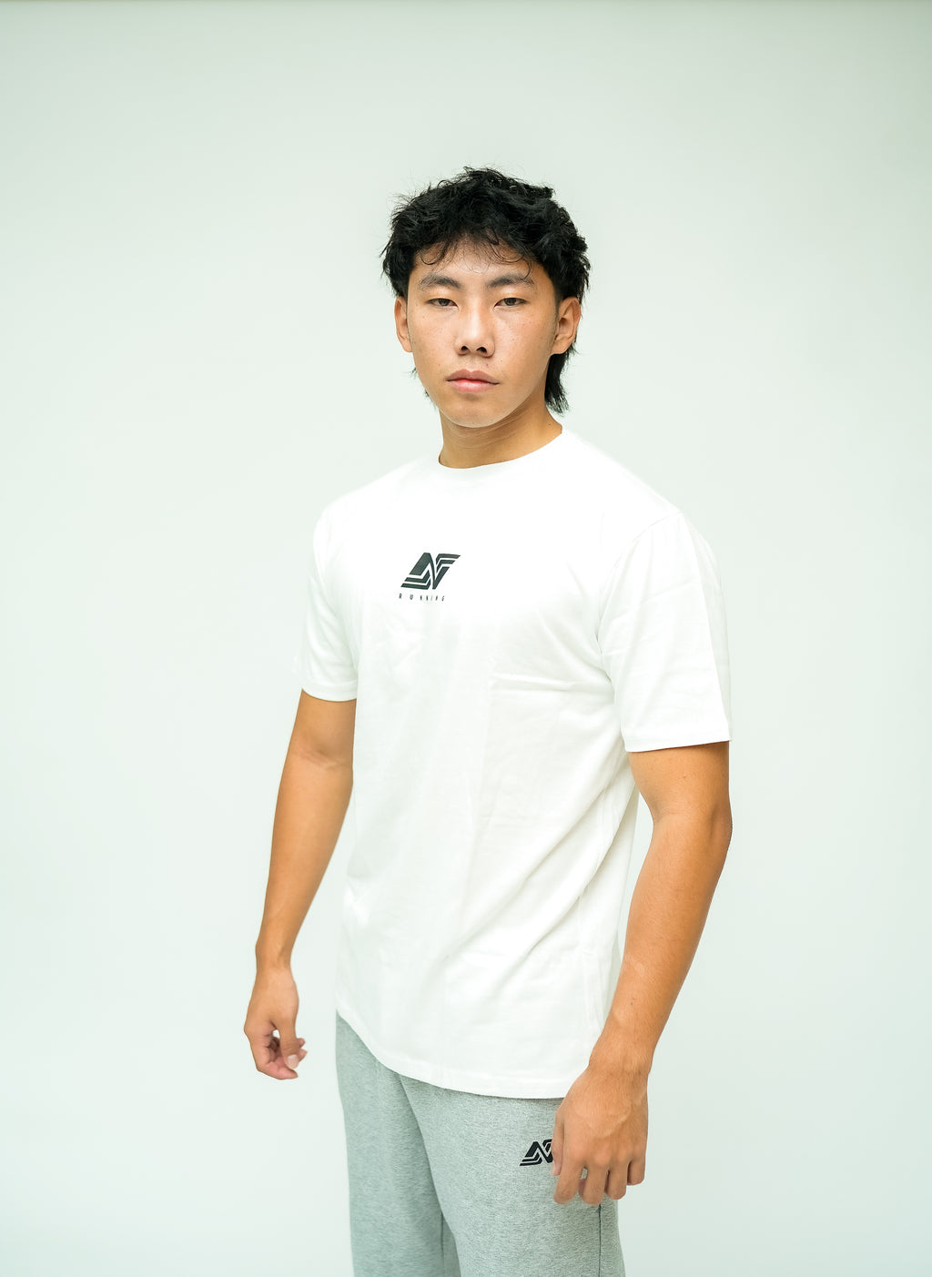 Cotton T-Shirt: RUN SHOES