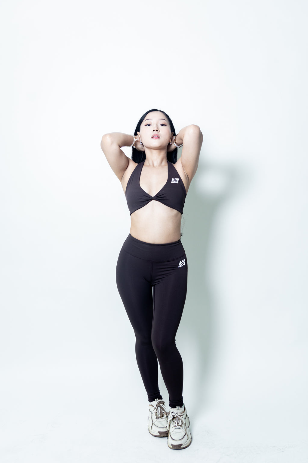Twisted Sports Bra - Brown
