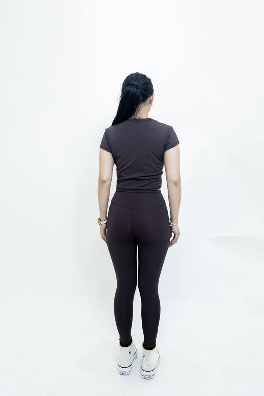 Crop Top - Brown