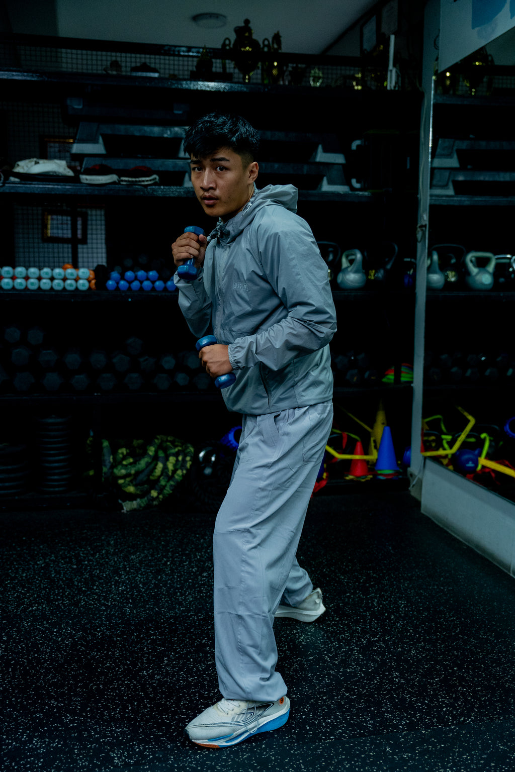 Baggy Sporty Track: Off White