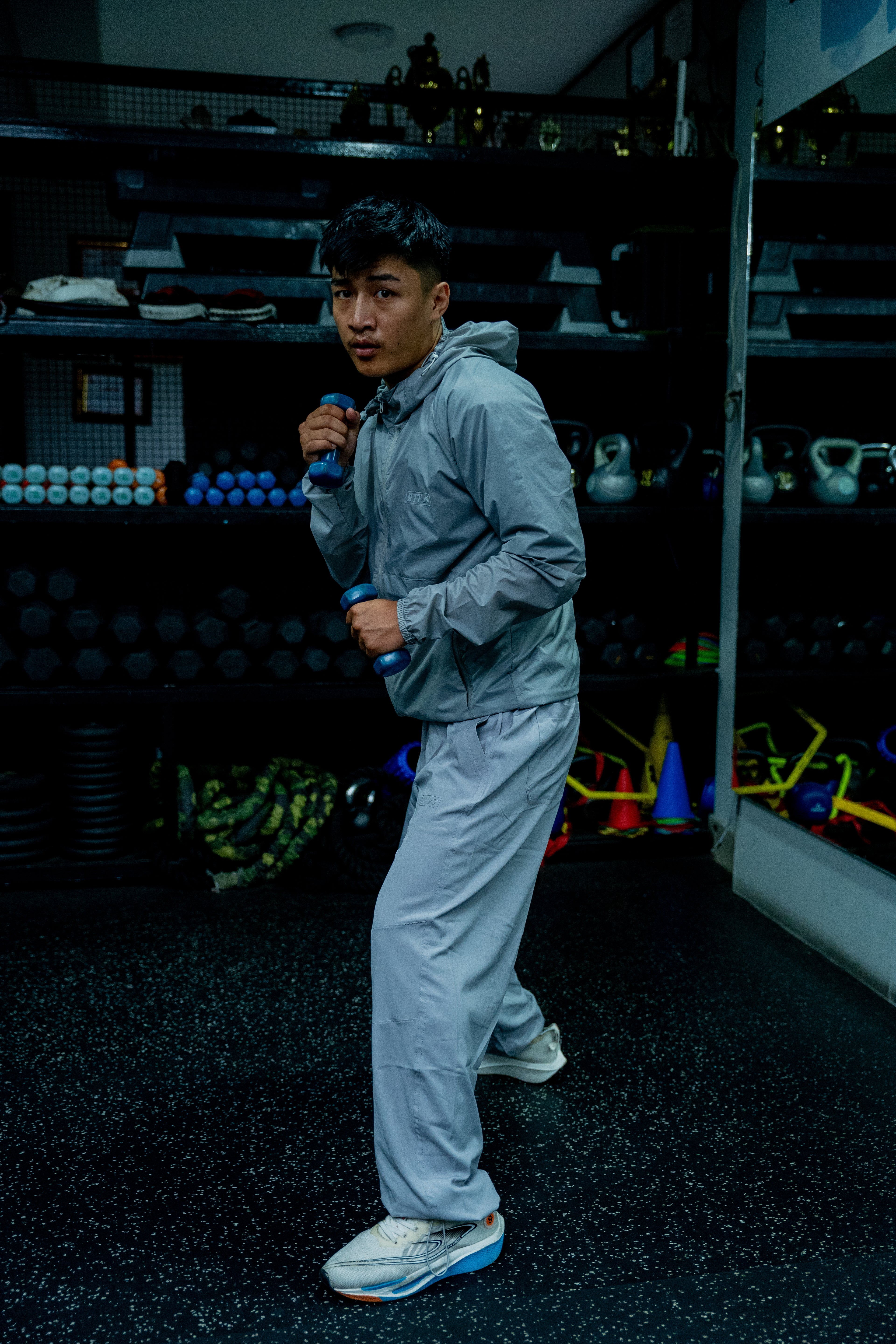 Baggy Sporty Track: Off White