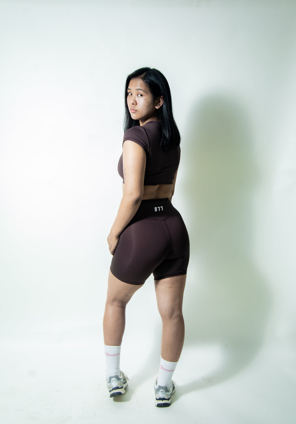 Biker Shorts- Brown